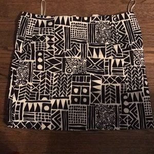 J Crew Geometric Print Skirt